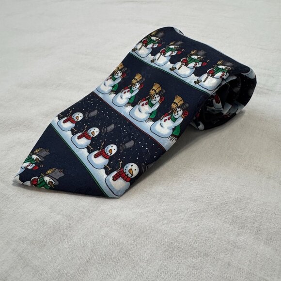 Vintage Hallmark Snowman Tie - Picture 1 of 5